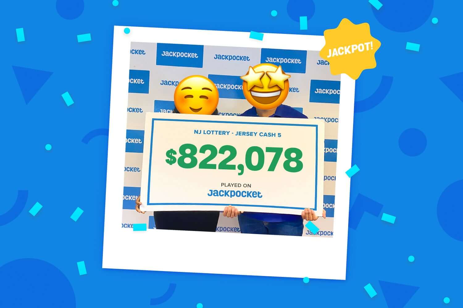 Jersey Cash 5 jackpot winner on Jackpocket