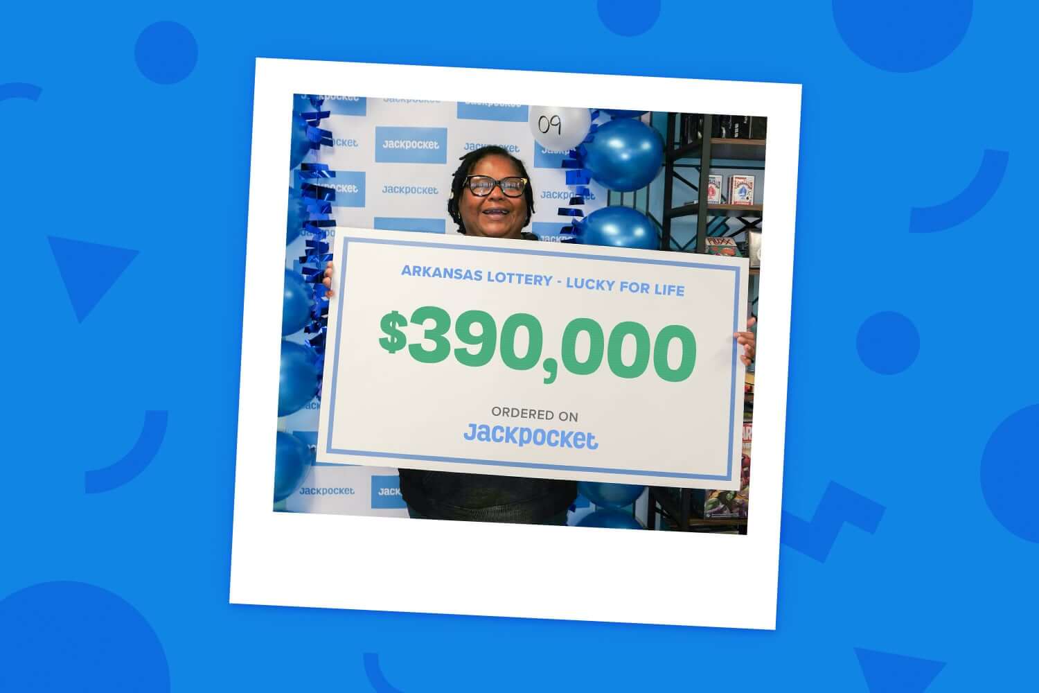 Shirley won $390,000 on Jackpocket