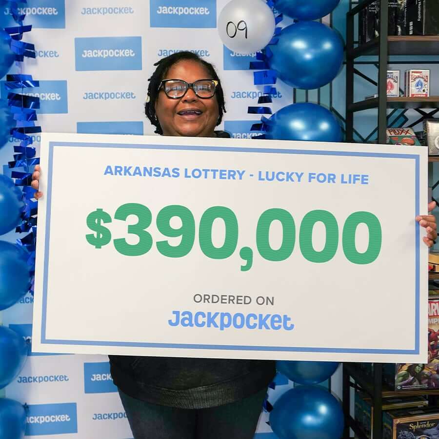 Shirley in Arkansas won 2nd prize in Lucky for Life on Jackpocket
