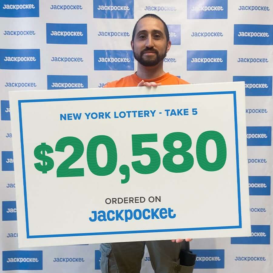 Take 5 (NY) winner on Jackpocket lottery app