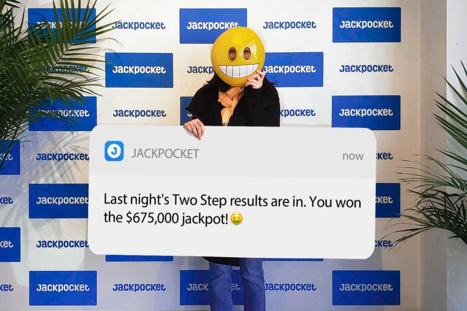 Jackpocket's two step jackpot winner