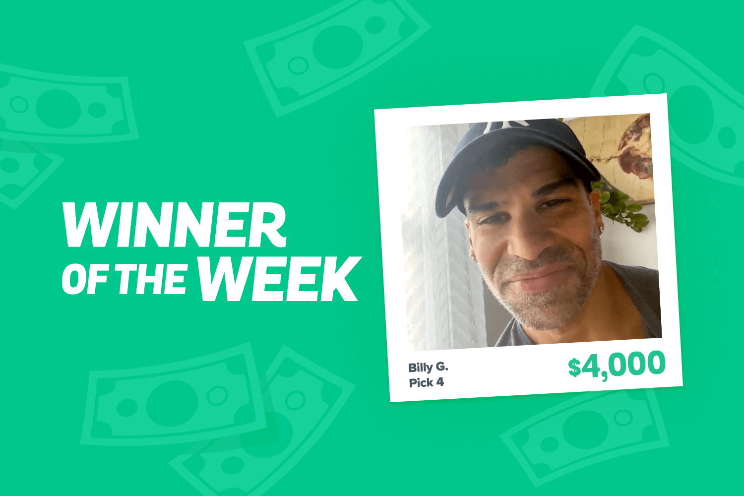 Winner of the week Billy