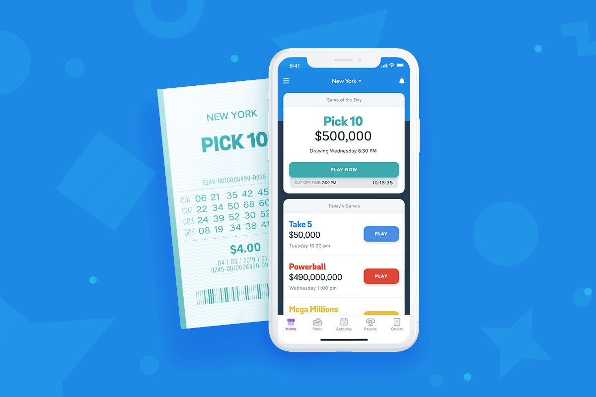 Pick 10 on Jackpocket lottery app